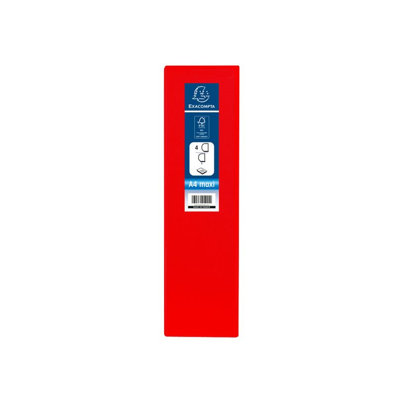 3130635518452-Exacompta Kreacover - Classeur à anneaux personnalisable - Dos 86 mm - A4 Maxi - rouge - 3-P_79430118_4-3