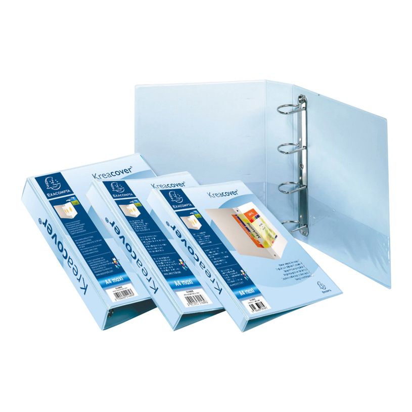 3130639518403-Exacompta Kreacover - Classeur à anneaux personnalisable - Dos 38 mm - A4 Maxi - blanc - 3-P_79430127_1-0
