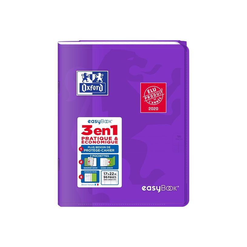 3020120119540-Oxford Easy Book - Cahier polypro 17 x 22 cm - 96 pages - grands carreaux (seyès) - dispon-P_79430138_18-17