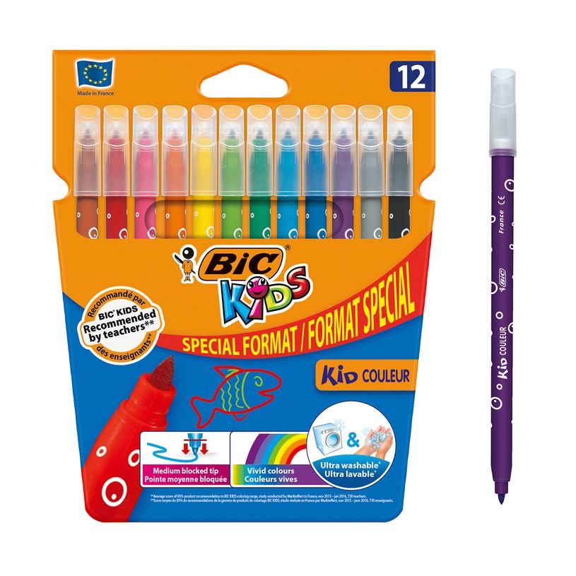 3086123368828-BIC Kids Couleur - 12 Feutres format spécial-P_79430177_1-0