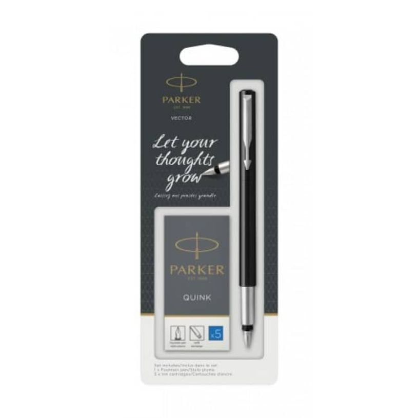 3026980468408-Parker Vector  - Stylo Plume + 5 cartouches - disponible dans différentes couleurs-P_79430198_2-1