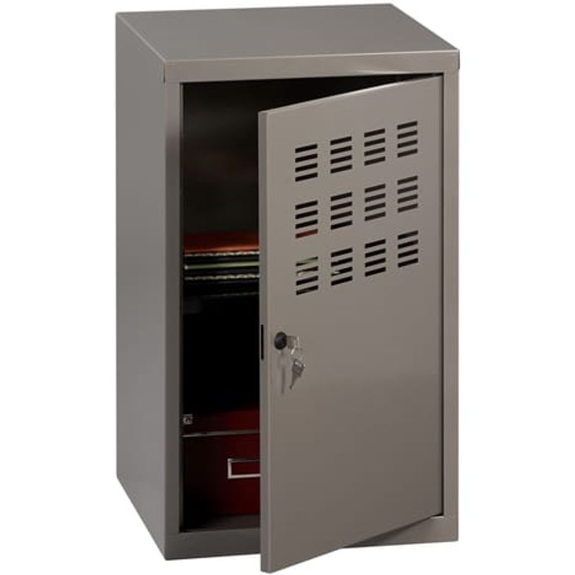 3219090958307-Casier de bureau avec pieds - 74 x 40 x 40 cm - gris souris-P_79430379_1-0