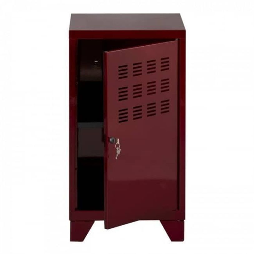 3219090958314-Casier de bureau avec pieds - 74 x 40 x 40 cm - rouge rubis nacré-P_79430380_2-1