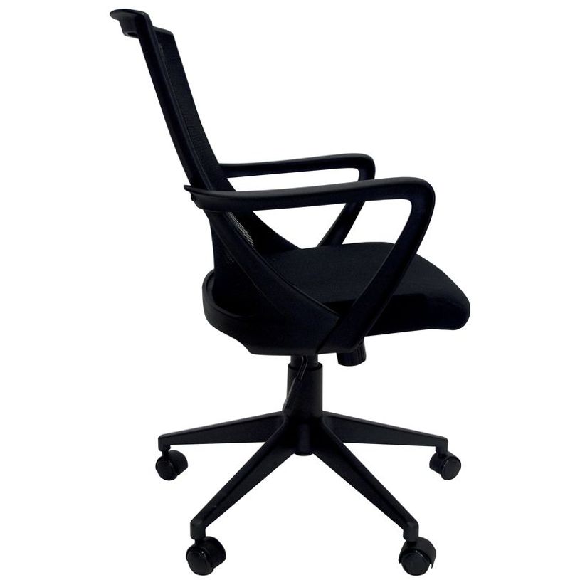 3700339882687-Fauteuil de bureau ALEX - accoudoirs fixes - noir-P_79430384_3-2