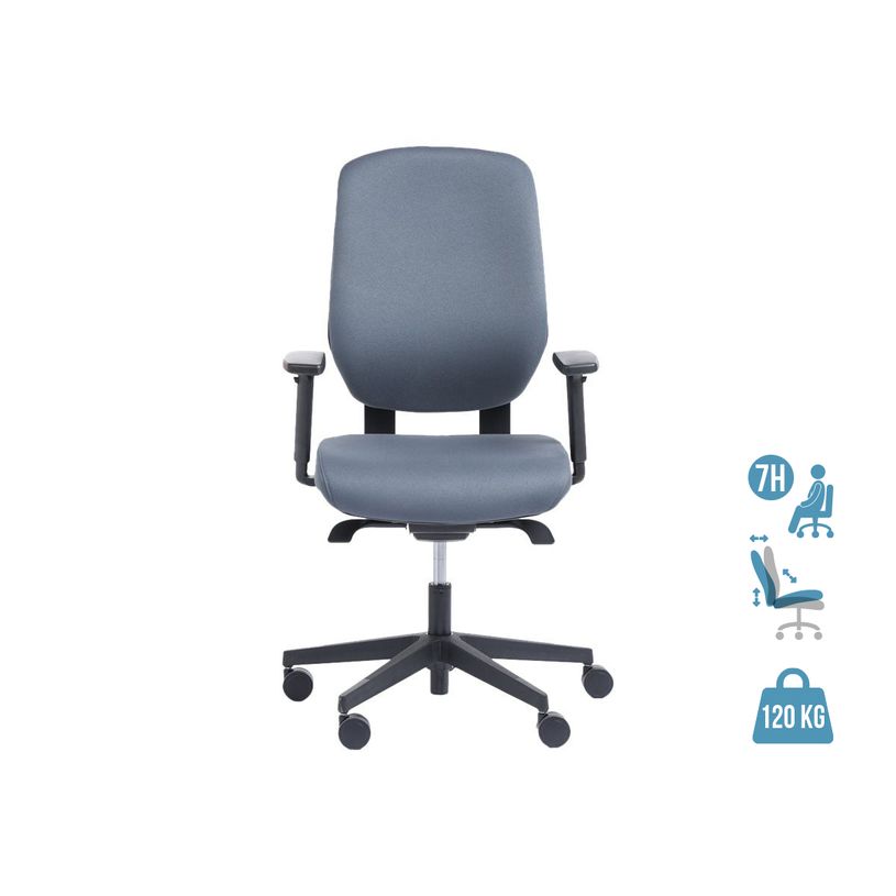 3760185029667-Fauteuil de bureau ROMEO - accoudoirs en option - gris, base noire-P_79430385_1-0