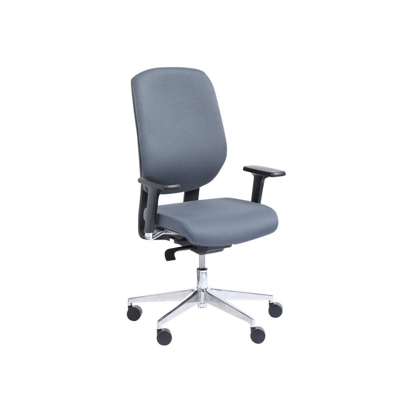 3760185029674-Fauteuil de bureau ROMEO - accoudoirs en option - gris, base alu-P_79430386_3-2