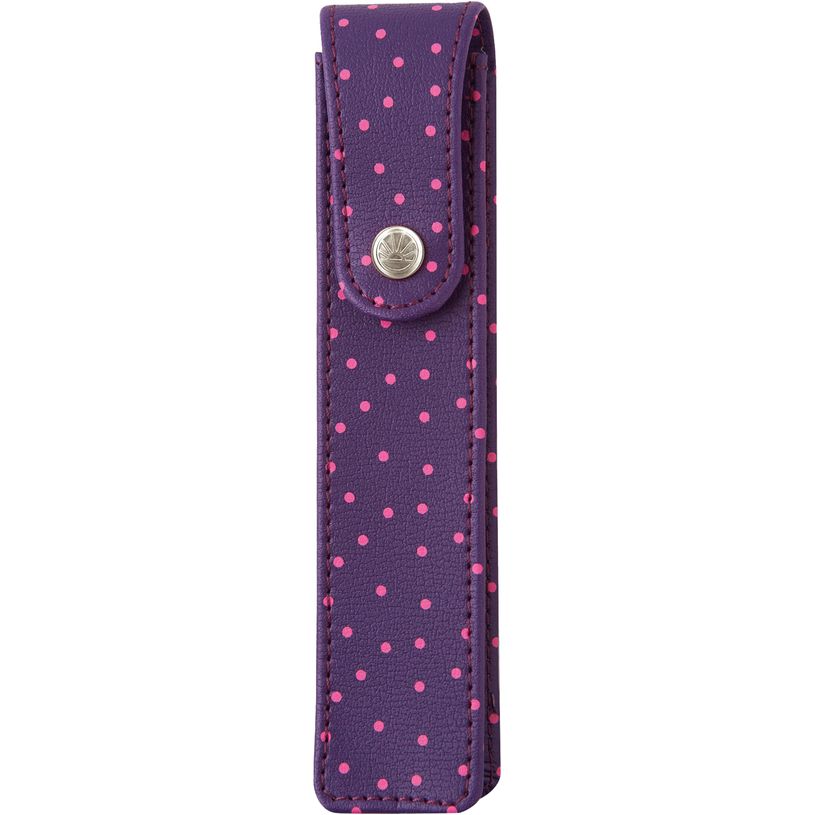 3108722675340-Oberthur Miss - Étui simple pour stylo - violet/pois fuchsia-P_79430600_1-0