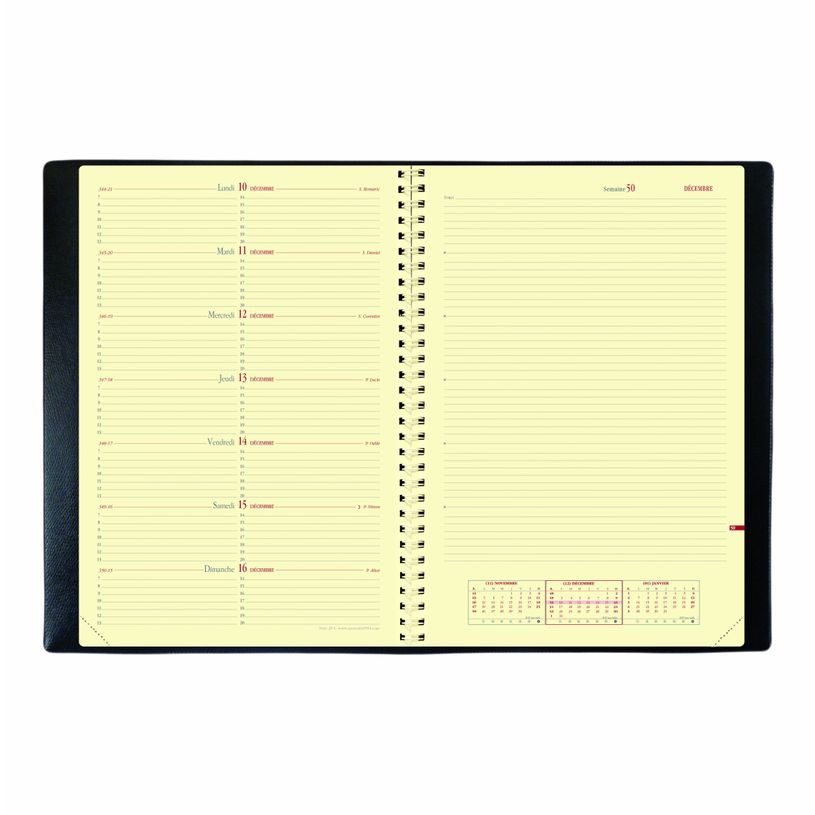 3371010161577-Soho Note 29S - Agenda spiralé 1 semaine sur 2 pages - 21 x 29,7 cm - rouge - Quo Vadis-P_79430840_4-1