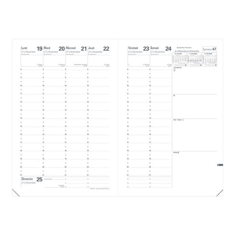 3371010413805-Clover - Agenda 1 semaine sur 2 pages - 16 x 24 cm - jade - Quo Vadis-P_79430887_2-1