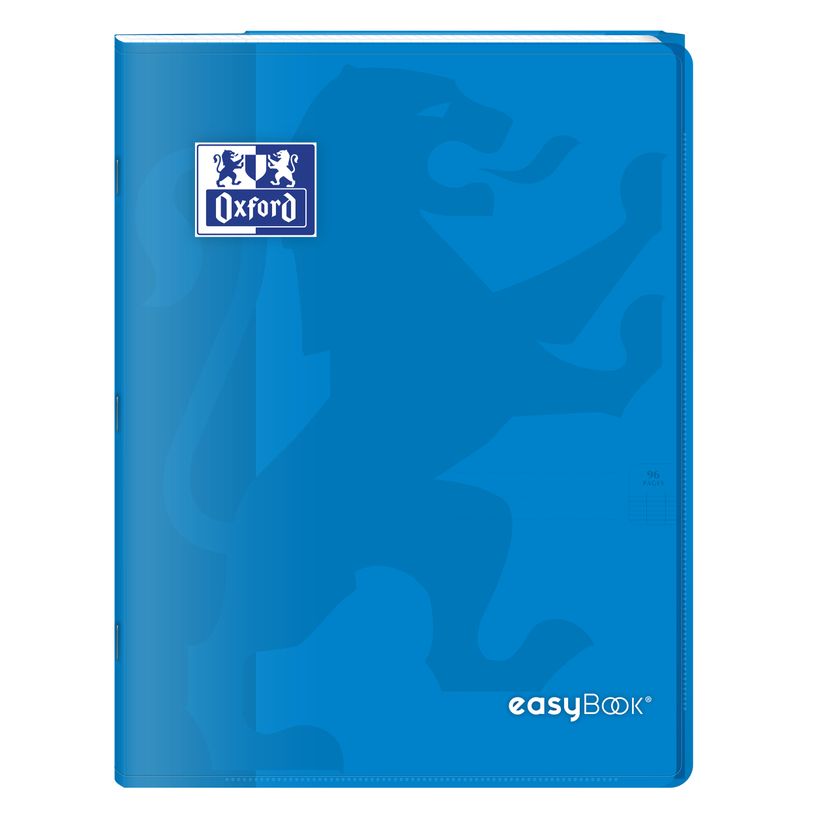 3020120120102-Oxford EasyBook - Cahier polypro 24 x 32 cm - 96 pages - grands carreaux (Seyes) - bleu--0