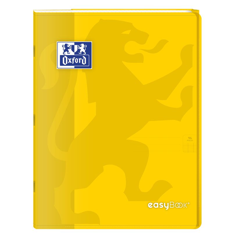 3020120120164-Oxford EasyBook - Cahier polypro 24 x 32 cm - 96 pages - grands carreaux (Seyes) - jaune--0