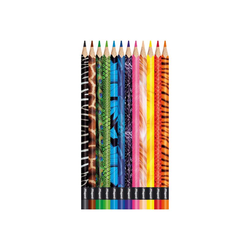 3154148322122-Maped Color'Peps Animals - 12 Crayons de couleur-P_79430920_4-3