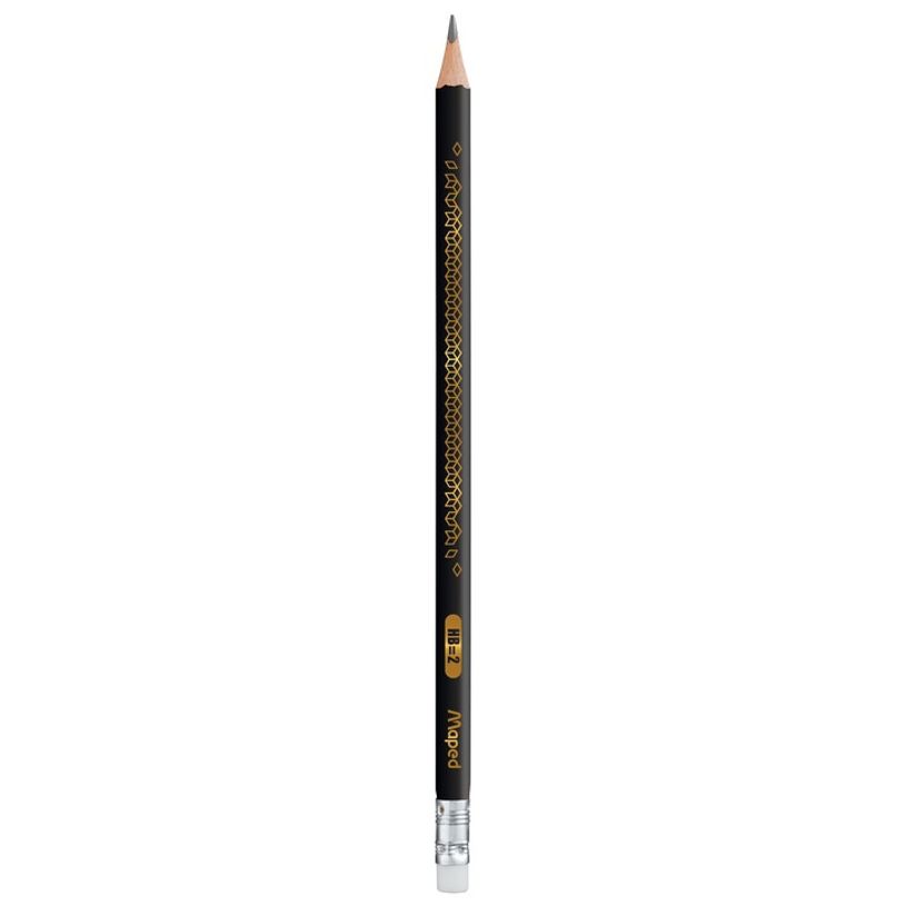 3154148517603-Maped Black'Peps Deco - Crayon à papier - HB - embout gomme-P_79430925_1-0