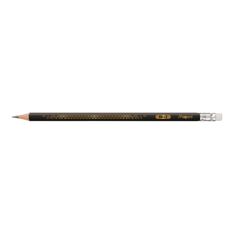 3154148517603-Maped Black'Peps Deco - Crayon à papier - HB - embout gomme-P_79430925_2-1