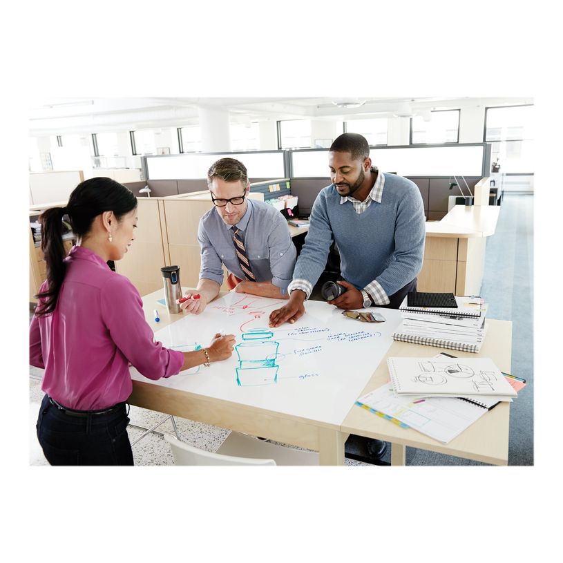 0076308931995-Post it - Tableau blanc Super Sticky - rouleau - 61 x 91 cm-P_79430955_5-5