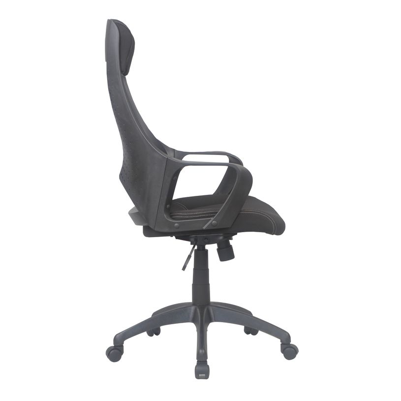 3397703697123-Fauteuil de bureau FREETOWN - accoudoirs fixes - appui-tête intégré - noir-P_79430957_6-5