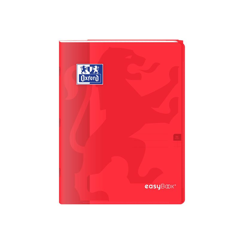 3020120120133-Oxford EasyBook - Cahier polypro 24 x 32 cm - 96 pages - grands carreaux (Seyes) - rouge-P_79430995_1-0