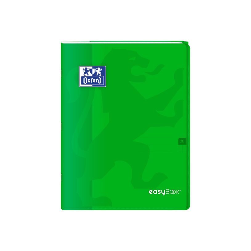 3020120120195-Oxford EasyBook - Cahier polypro 24 x 32 cm - 96 pages - grands carreaux (Seyes) - vert-P_79430997_1-0