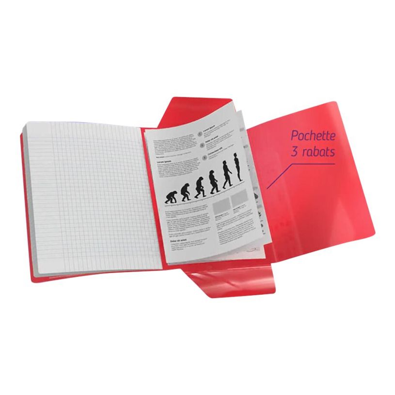 3020120120225-Oxford EasyBook - Cahier polypro 24 x 32 cm - 96 pages - grands carreaux (Seyes) - rose-P_79430998_1-1