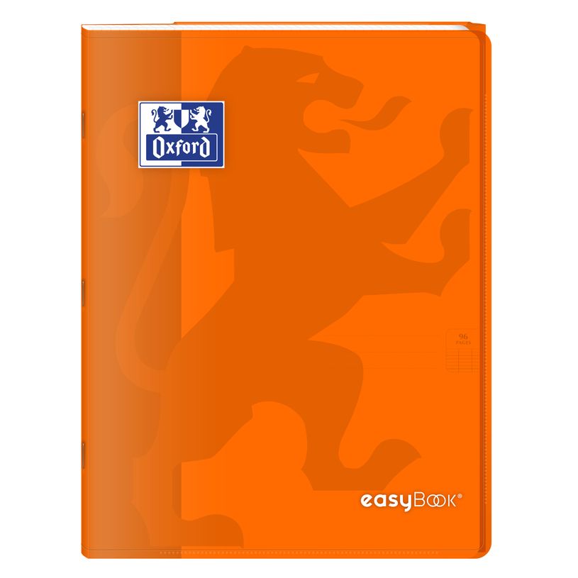 3020120120287-Oxford EasyBook - Cahier polypro 24 x 32 cm - 96 pages - grands carreaux (Seyes) - orange--0