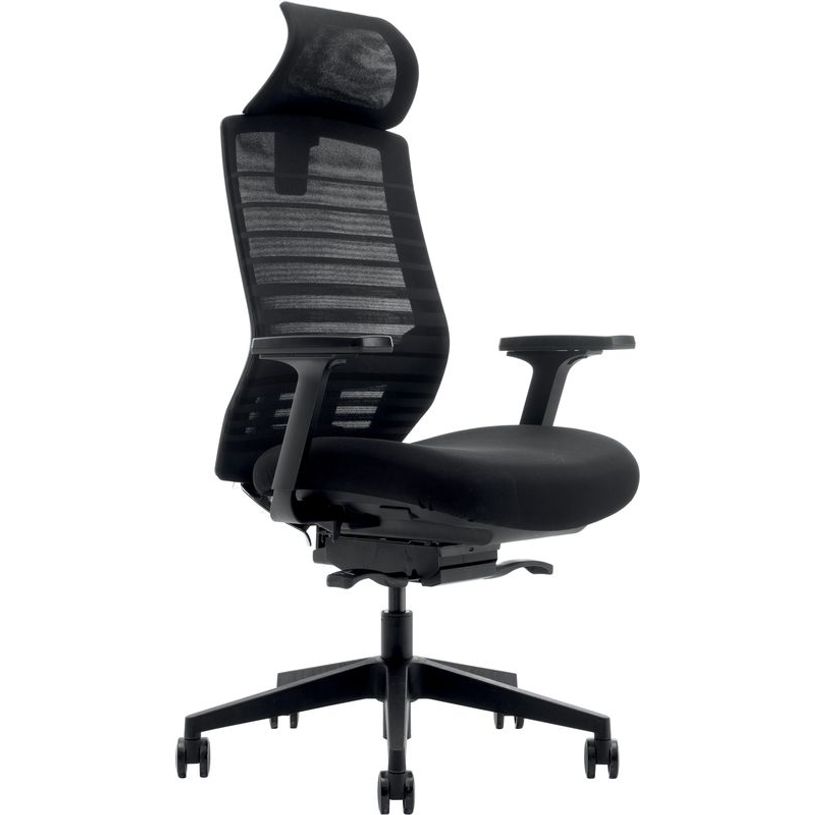 3700339882748-Fauteuil de bureau JACK - accoudoirs réglables - appuie-tête réglable - noir-P_79431022_2-1