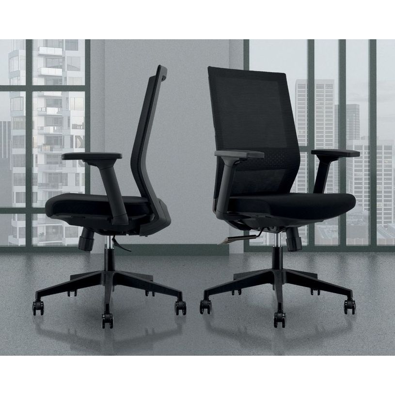 3700339882755-Fauteuil de bureau MAX - accoudoirs réglables - noir-P_79431023_6-5