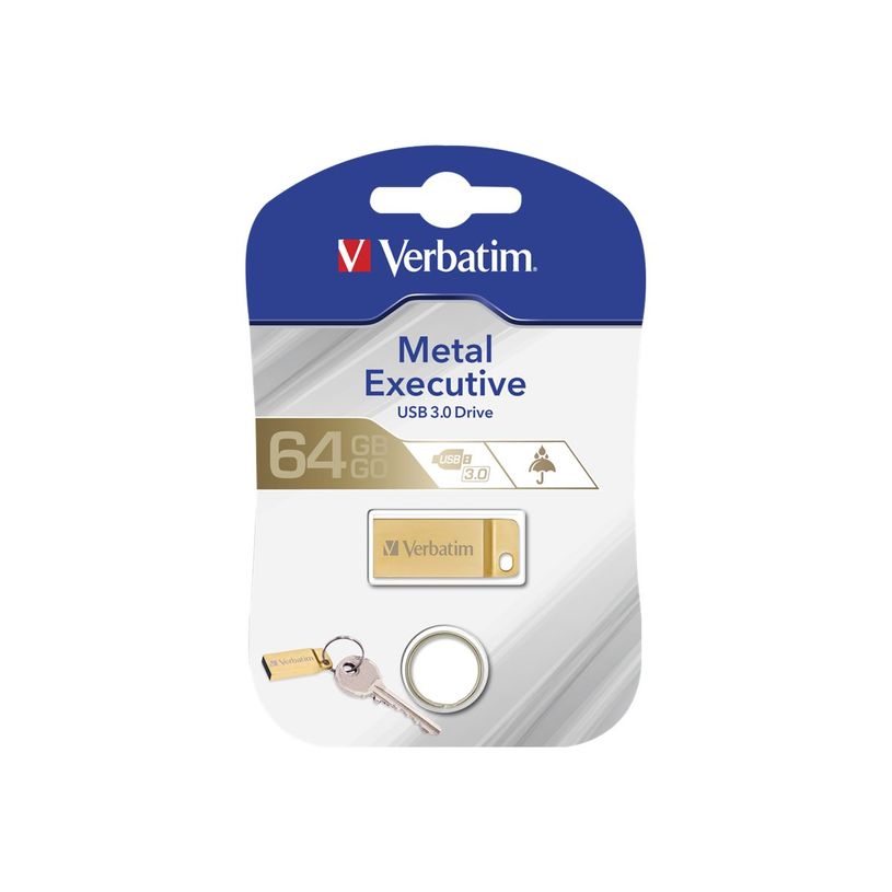 0023942991069-Verbatim Metal Executive - Clé USB - 64 Go - USB 3.0 - or-P_79431030_4-3