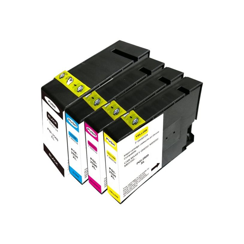 3584770907167-Cartouche compatible Canon PGI-2500XL - pack de 4 - noir, cyan, magenta, jaune - Uprint-P_79431089_3-3