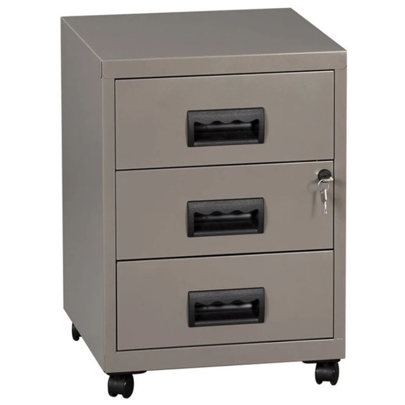 3219090950196-Caisson mobile - 3 tiroirs - gris souris nacré-P_79431094_1-0