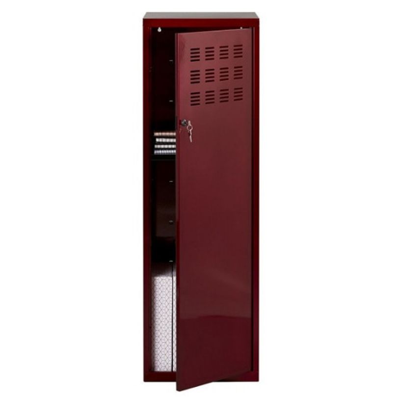 3219090956327-Casier de bureau avec pieds - 133 x 40 x 40 cm - rouge vernis-P_79431119_1-0