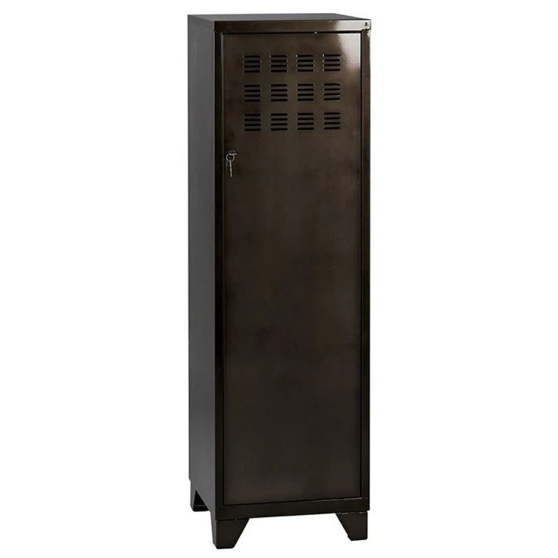 3219090956334-Casier de bureau avec pieds - 133 x 40 x 40 cm - noir vernis-P_79431120_1-0