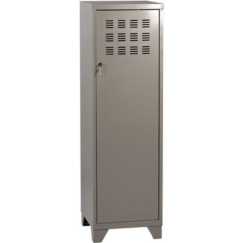 3219090956877-Casier de bureau avec pieds - 133 x 40 x 40 cm - gris souris nacré-P_79431121_1-0