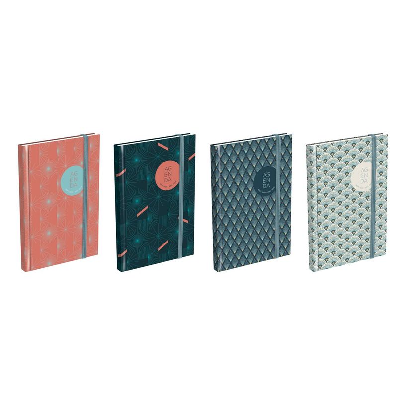 3147280087523-Agenda à élastique Lecas Graphics - 16 Mois - 1 semaine sur 2 pages - 10 x 15 cm - disponible dans dif--0