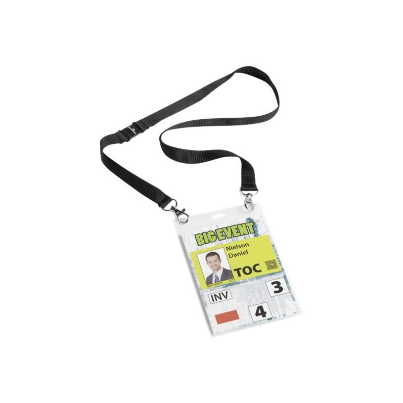 4005546808123-Durable - 10 Portes badge événementiel A6 - avec lacet textile-P_79431205_1-0