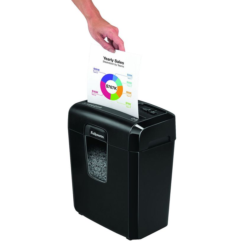 0043859724697-Fellowes Powershred 8Mc - destructeur de documents coupe croisée microparticules - 8 feuil-P_79431211_5-2