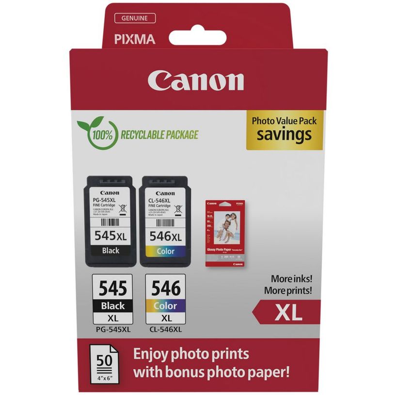 8714574630793-Canon PG-545XL/CL-546XL - noir, cyan, magenta, jaune - cartouche d'encre originale + kit pa-P_79431252_1-0