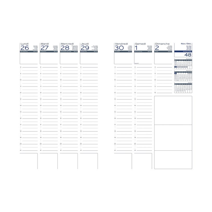 3147280087523-Agenda Graphics LECAS - 16 Mois - 10x15 cm - 4 décors - Hamelin-P_79431255_1-1