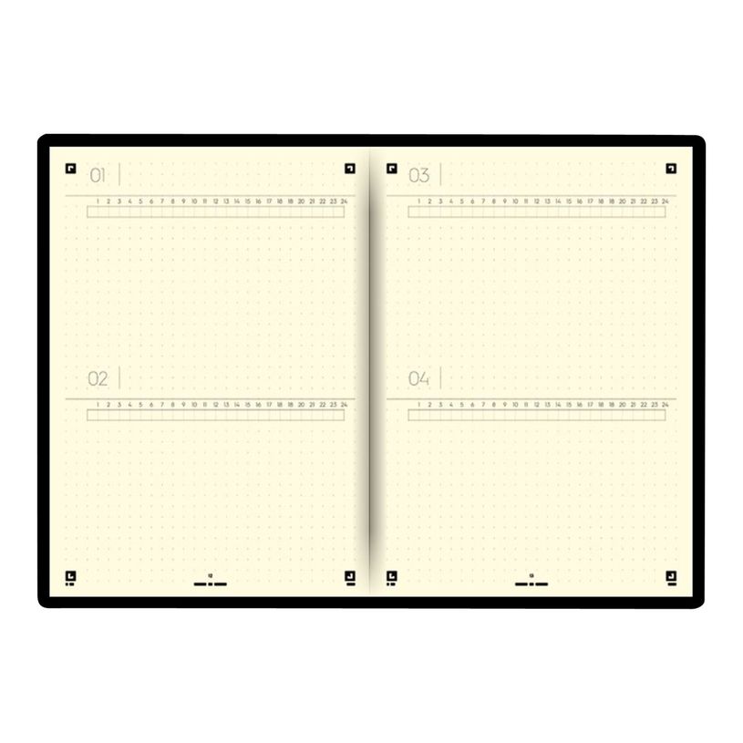3147280107351-Agenda Oxford My Journal perpétuel - 2 jours par page - 15 x 21 cm - noir-P_79431260_1-9