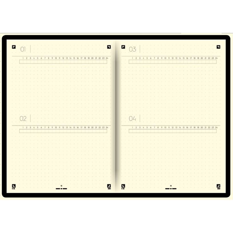 3147280107351-Agenda Oxford My Journal perpétuel - 2 jours par page - 15 x 21 cm - noir-P_79431260_4-2