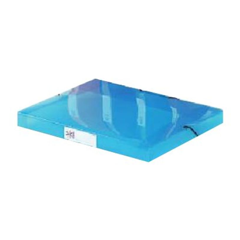 3135252080467-Viquel Propysoft - Boîte de classement plastique - dos 30 mm - bleu - avec étiquette tran-P_79431311_1-0