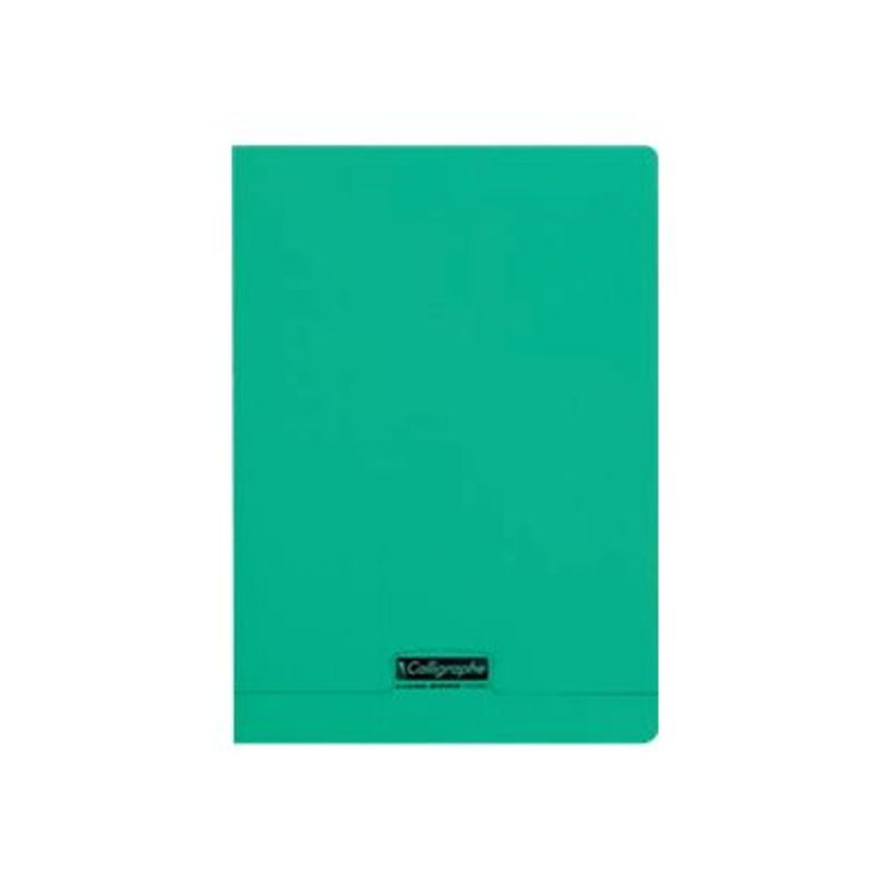 3210330183954-Calligraphe 8000 - Cahier polypro 24 x 32 cm - 192 pages - grands carreaux (Seyes) - vert-P_79431332_1-0