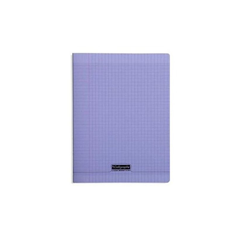 3210330183978-Calligraphe 8000 - Cahier polypro 24 x 32 cm - 192 pages - grands carreaux (Seyes) - violet-P_79431333_1-0