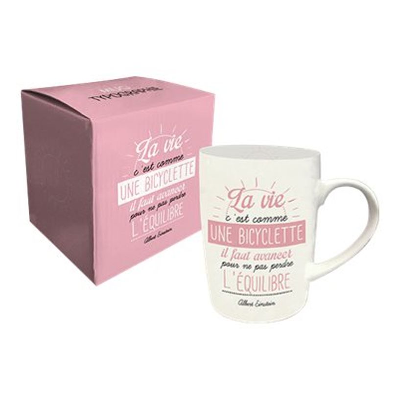 3700572715032-Kiub Typography - Boîte avec mug en porcelaine - 370 ml - Bicyclette-P_79431361_1-0