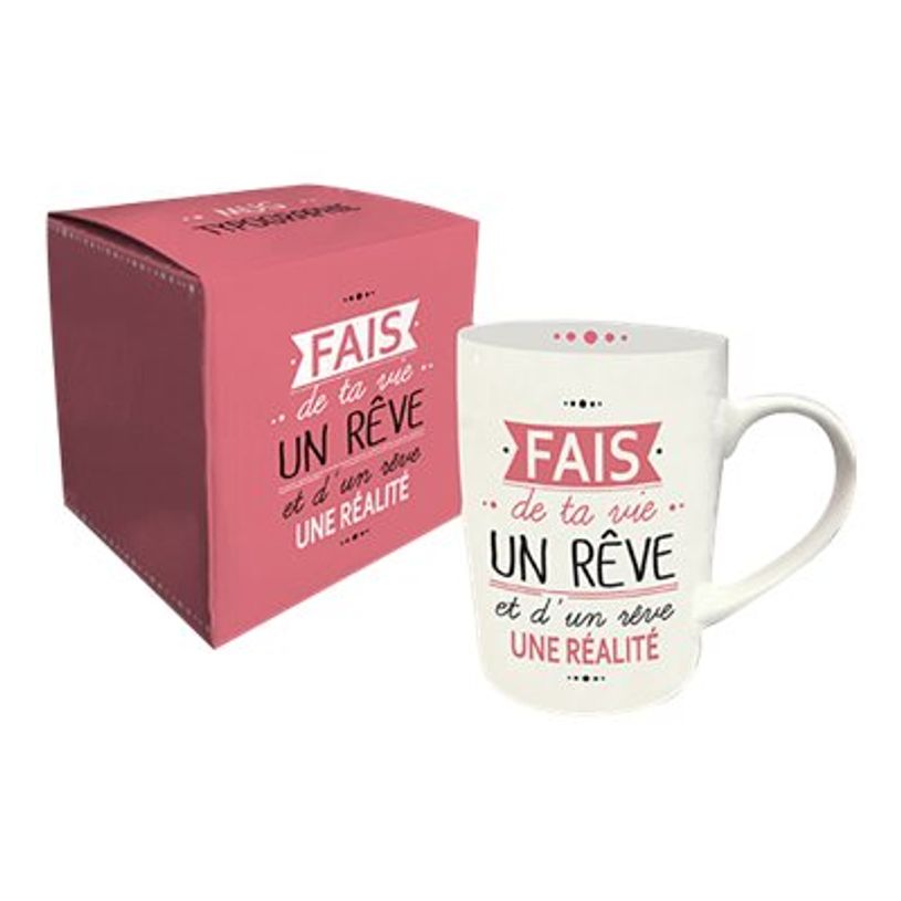 3700572715049-Kiub Typography - Boîte avec mug en porcelaine - 370 ml - Rêve-P_79431362_1-0