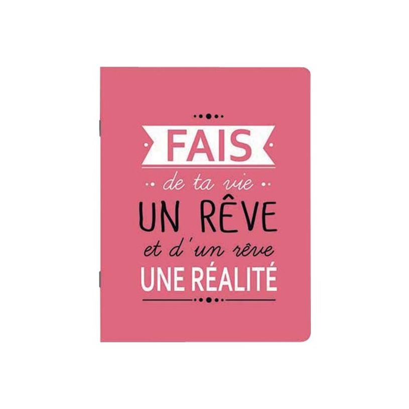 3700572716169-Kiub Typography - Carnet de notes A5 - 60 pages - Fais de ta vie un rêve-P_79431385_1-0