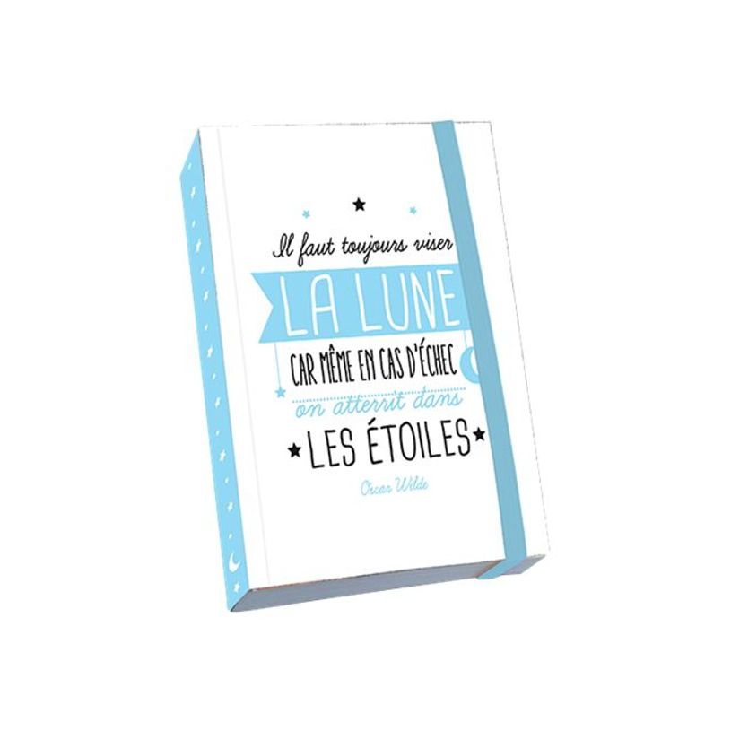 3700572716220-Kiub Typography - Carnet de notes à élastique A6 - Viser la lune-P_79431391_1-0