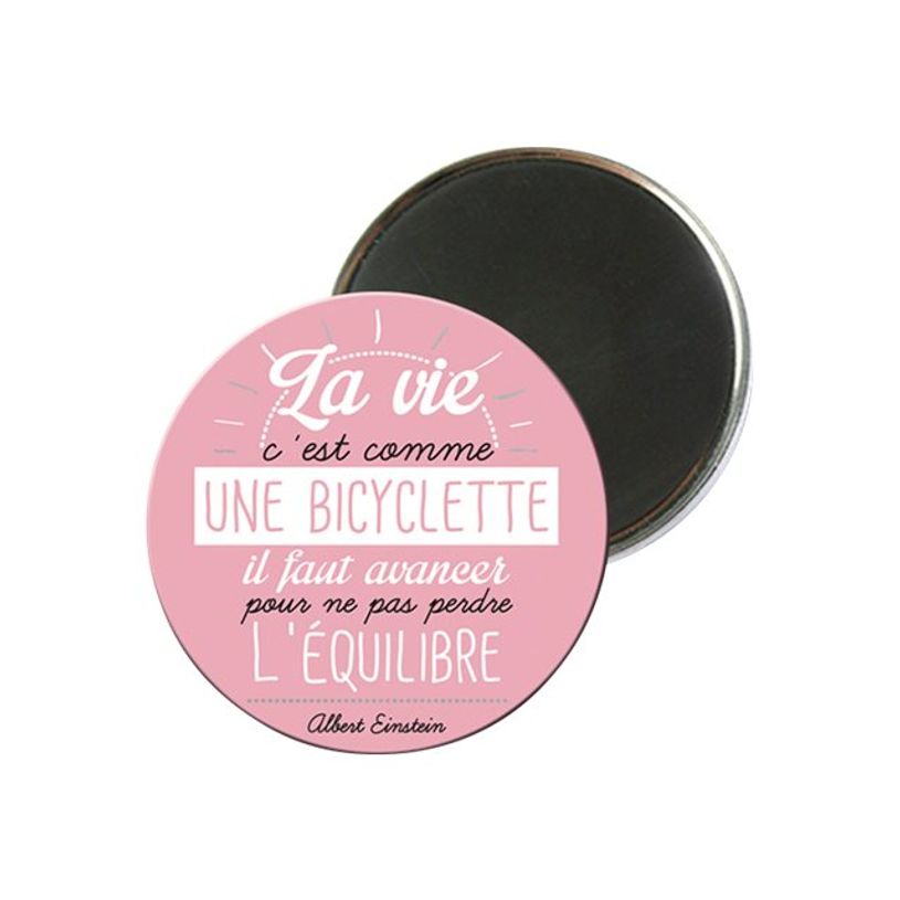3700572716787-Kiub Typography - Magnet rond en verre - Bicyclette-P_79431406_1-0