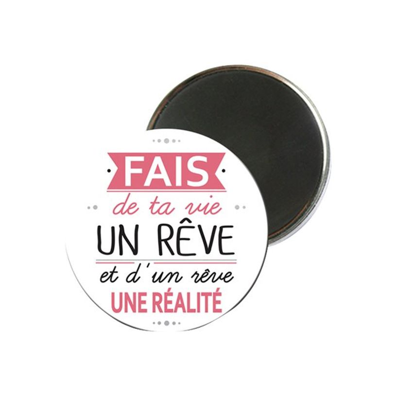 3700572716794-Kiub Typography - Magnet rond en verre - Rêve-P_79431407_1-0