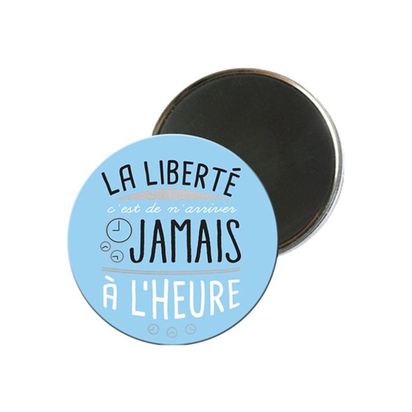 3700572716800-Kiub Typography - Magnet rond en verre - Liberté-P_79431408_1-0