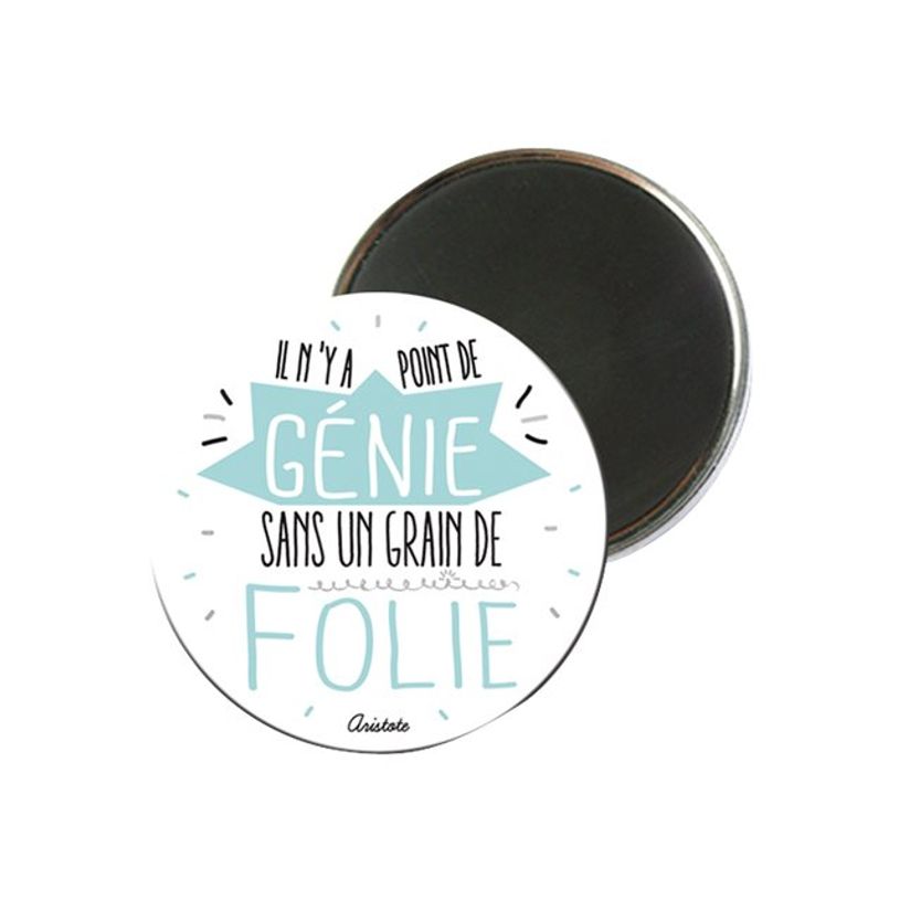 3700572716817-Kiub Typography - Magnet rond en verre - Génie-P_79431409_1-0